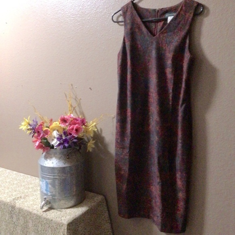 🎁 HARVE BENARD VINTAGES RED FLORAL DRESS